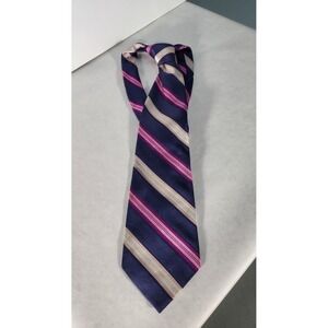 Allyn St. George Striped Necktie Business Career Party Fashion Accessory